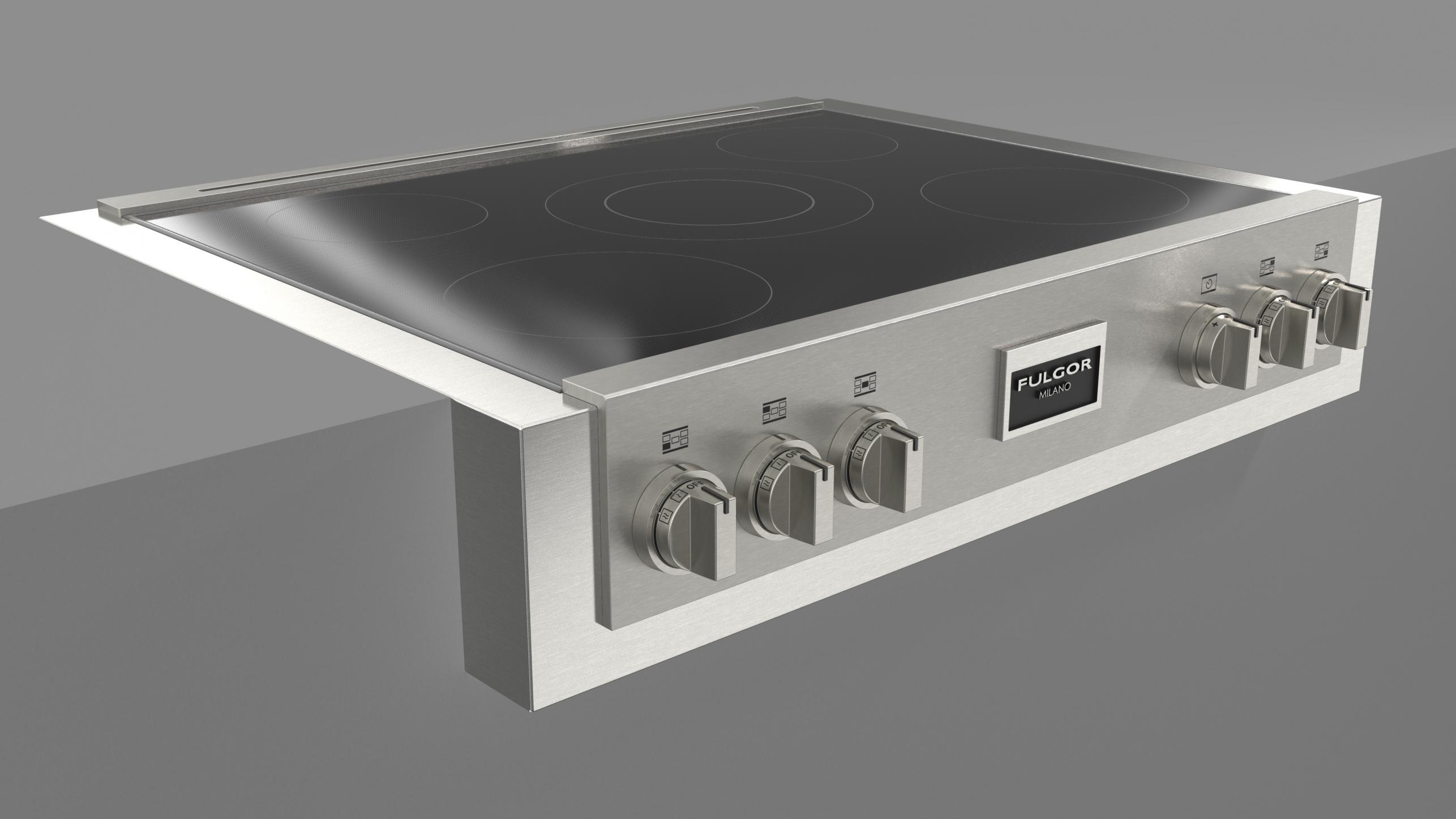 36" INDUCTION RANGE TOP Fulgor Milano